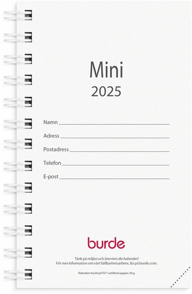 Kalender 2025 Mini refill 1