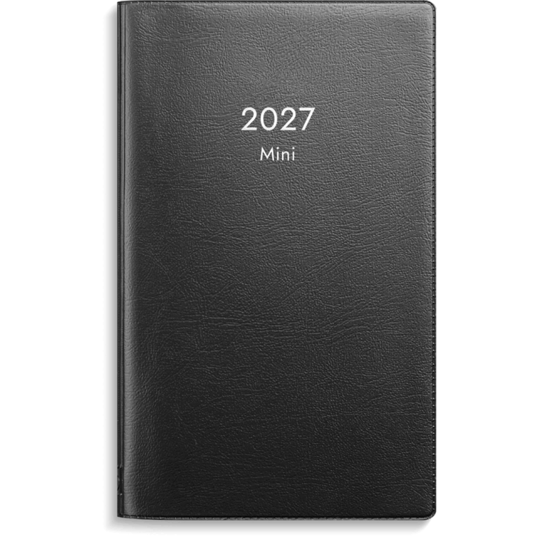 Kalender Mini 2027 svart plast, Övrigt