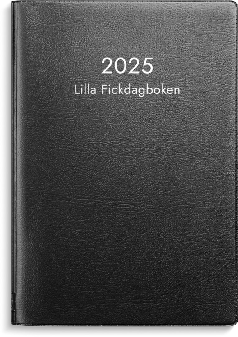 Kalender 2025 Lilla Fickdagboken svart plast, Övrigt