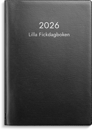 Kalender 2026 Lilla Fickdagboken svart plast 1