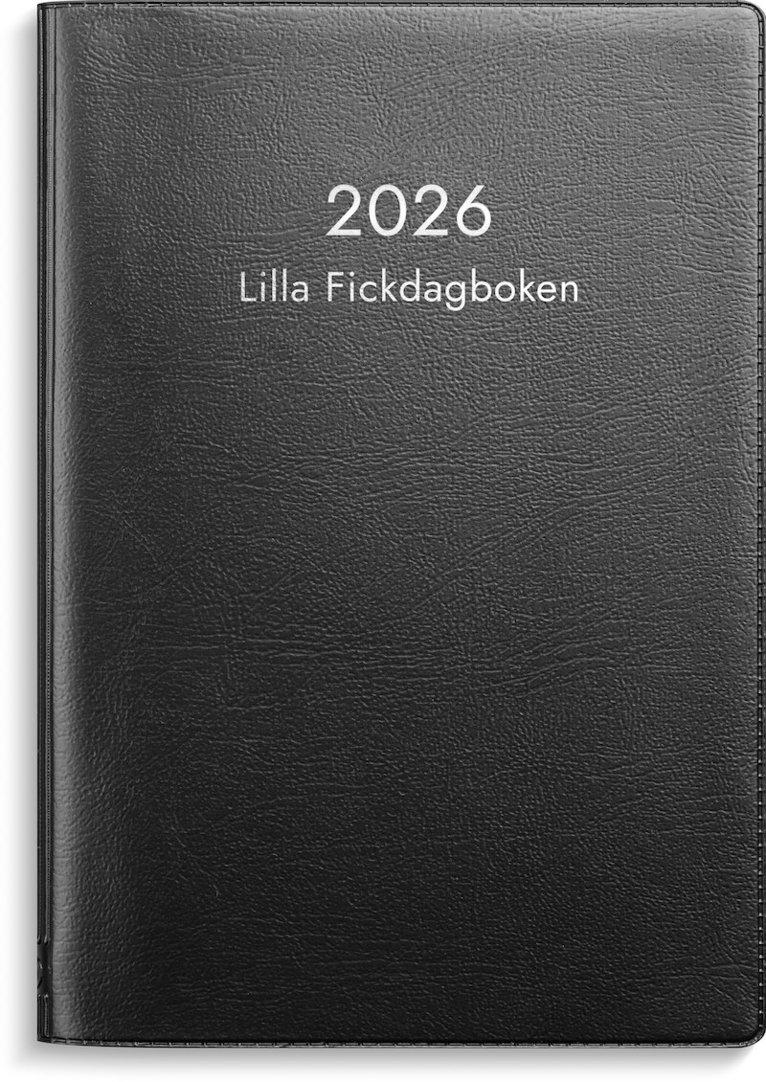 Kalender 2026 Lilla Fickdagboken svart plast, Övrigt