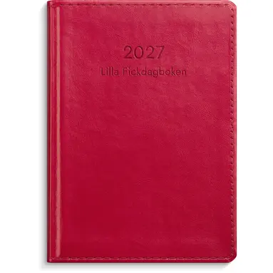 Lilla Fickdagboken 2027 rött konstläder, Övrigt