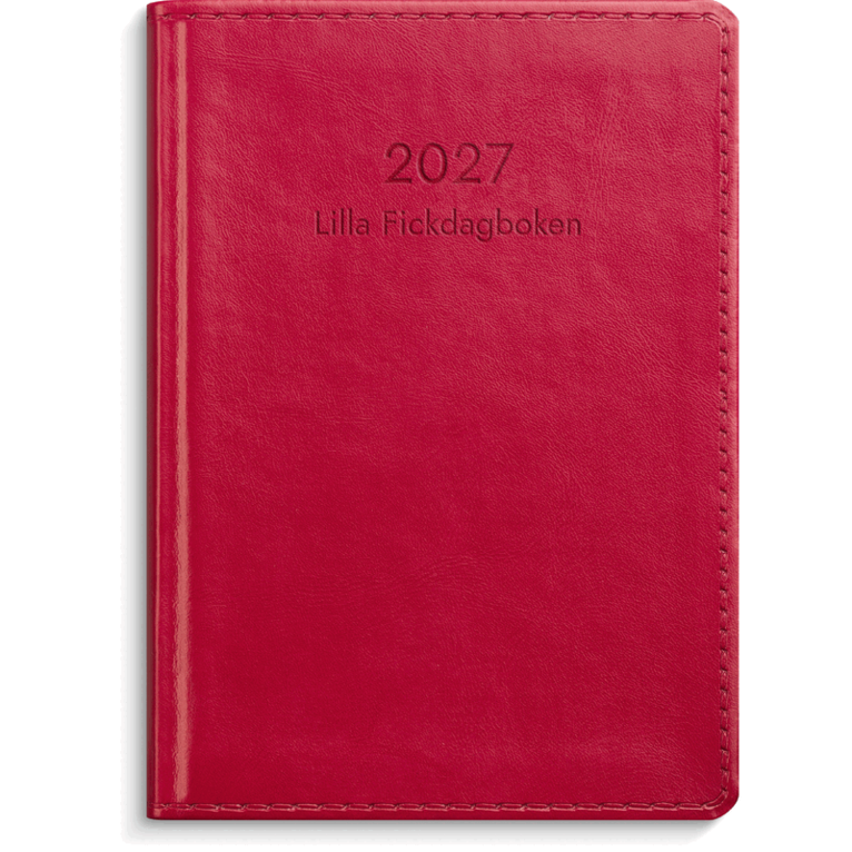 Lilla Fickdagboken 2027 rött konstläder, Övrigt. Tillgänglighet: Lägg i varukorg