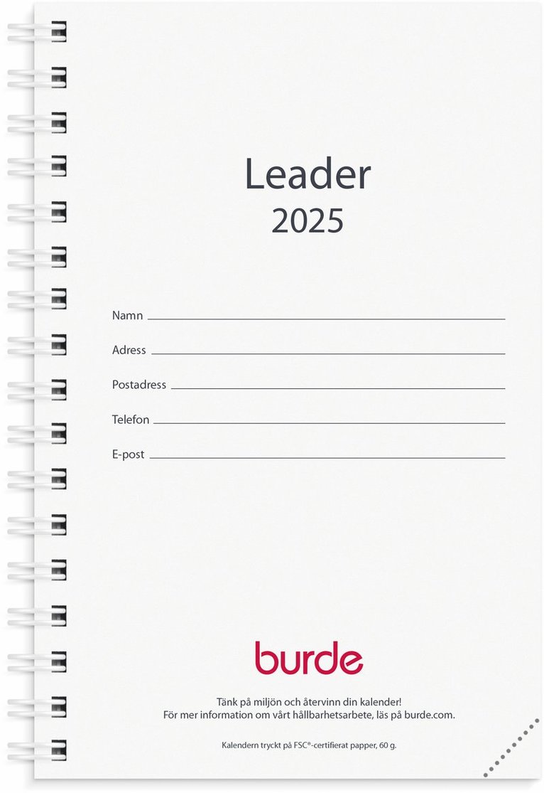 Kalender 2025 Leader refill 1