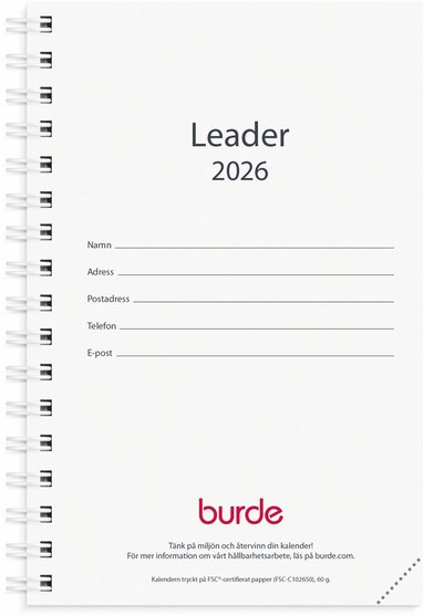 Kalender 2026 Leader refill 1