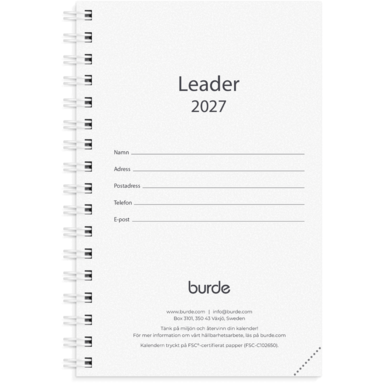 Kalender 2027 Leader refill, Övrigt