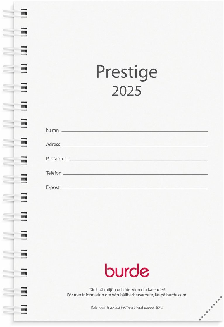 Kalender 2025 Prestige refill 1