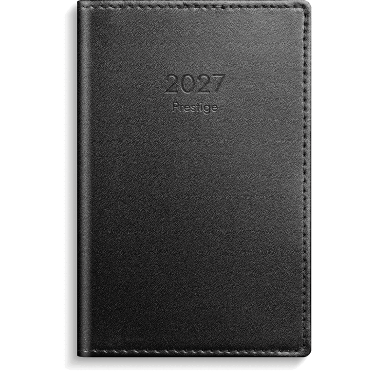 Kalender 2027 Prestige svart skinn, Övrigt