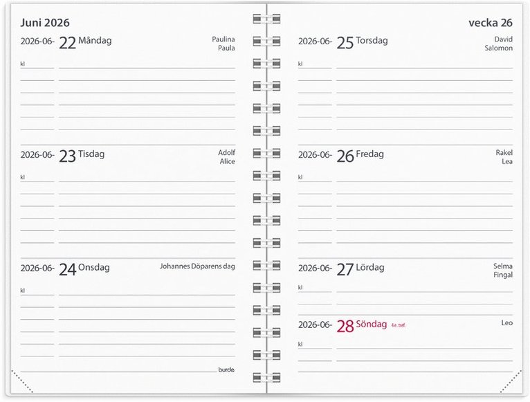 Kalender 2025-2026 Lilla Studieåret Fashion Line, Övrigt