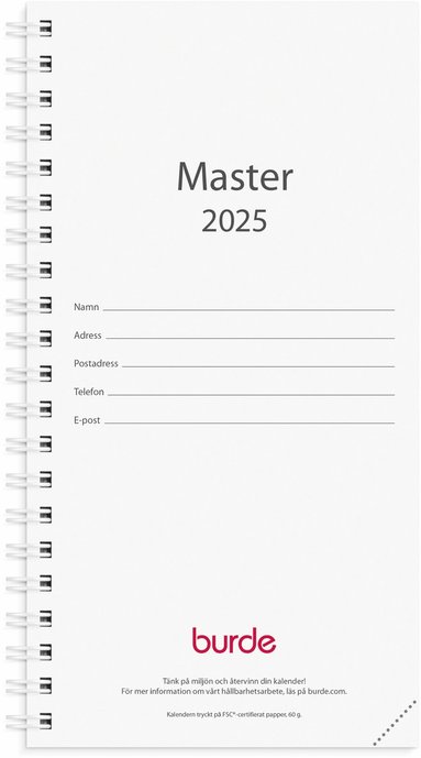 Kalender 2025 Master refill 1