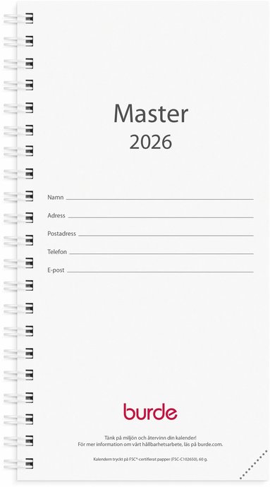 Kalender 2026 Master refill 1