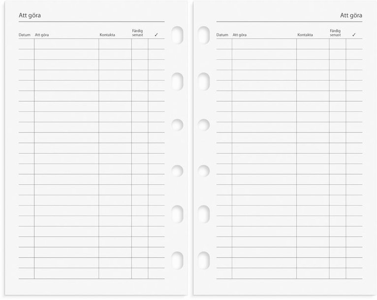 Kalender 2026 Compact grundsats, Övrigt