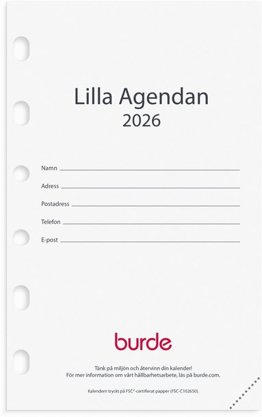 Kalendersats 2026 Compact Lilla Agendan 1
