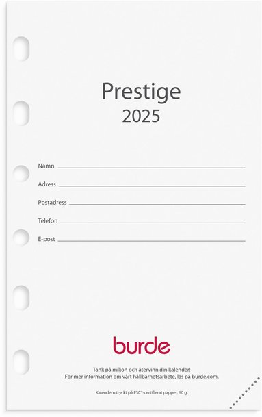 Kalender 2025 Compact kalendersats Prestige 1