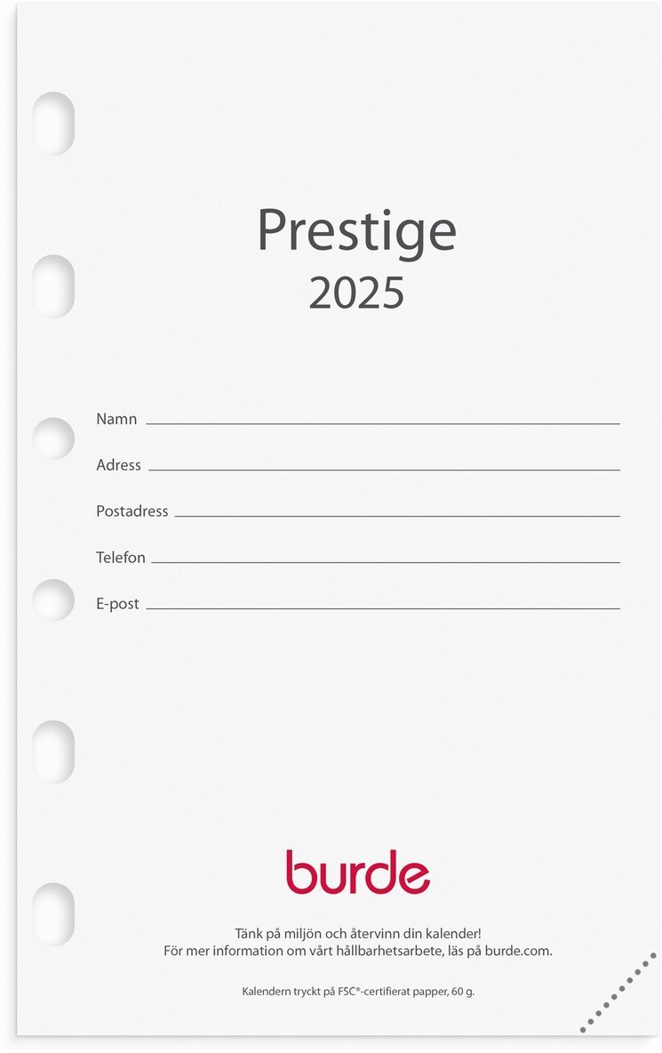 Kalender 2025 Compact kalendersats Prestige 1