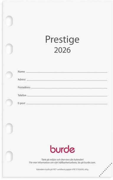 Kalendersats 2026 Compact Prestige 1