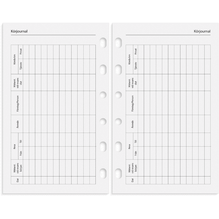 Compact Systemkalender 2027 svart skinn, Övrigt