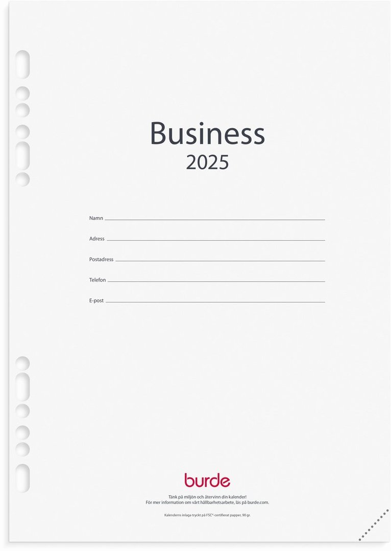 Kalender 2025 Business kalendersats 1