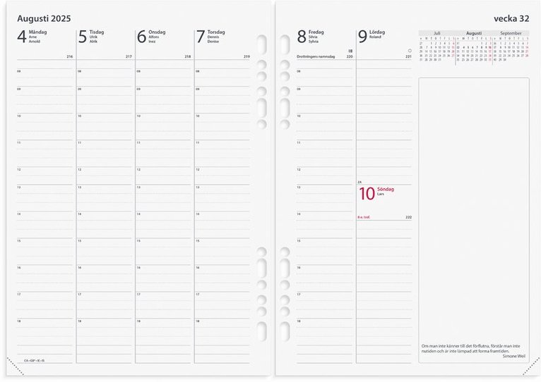 Kalender 2025 Business kalendersats, Övrigt