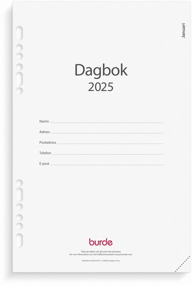 Kalender 2025 Business kalendersats Dagbok 1