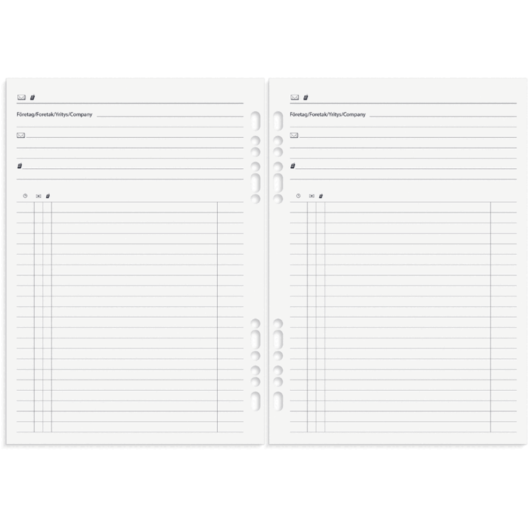 Business Systemkalender A5 2027 svart skinn, Övrigt