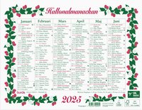 Väggkalender 2025 Lilla Hallonalmanackan