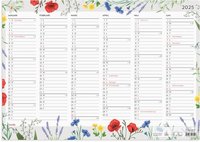Väggkalender 2025 Väggblad Blomster