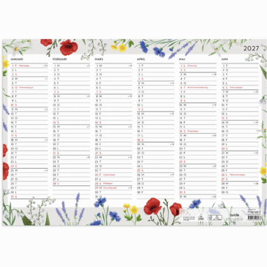 Väggblad 2027 Blomster, Övrigt