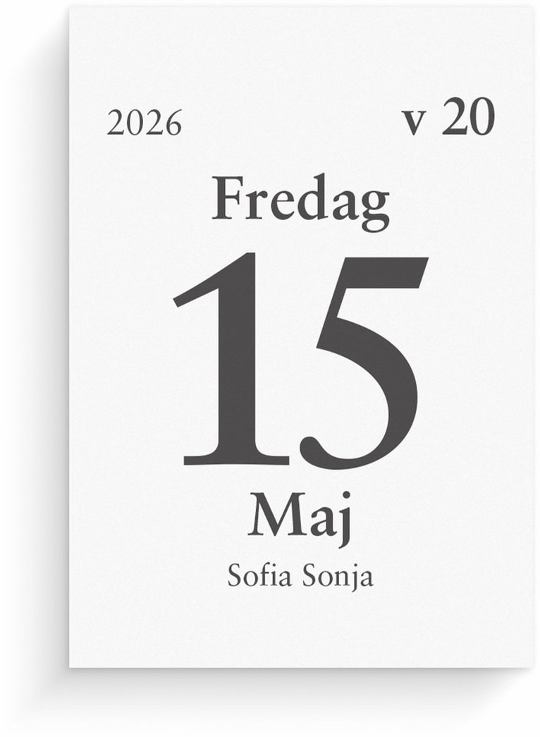 Kalender 2026 Dagblock 75x107 mm, Övrigt