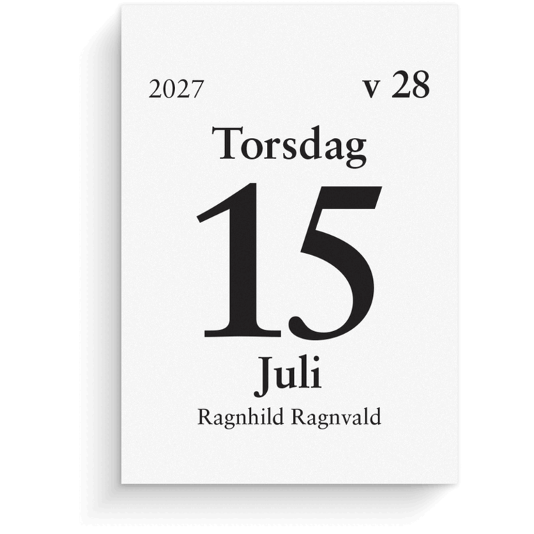 Dagblock 2027 75x107 mm, Övrigt
