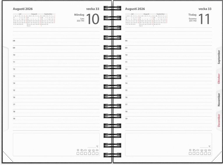 Kalender 2026 Dagbok Country, Övrigt