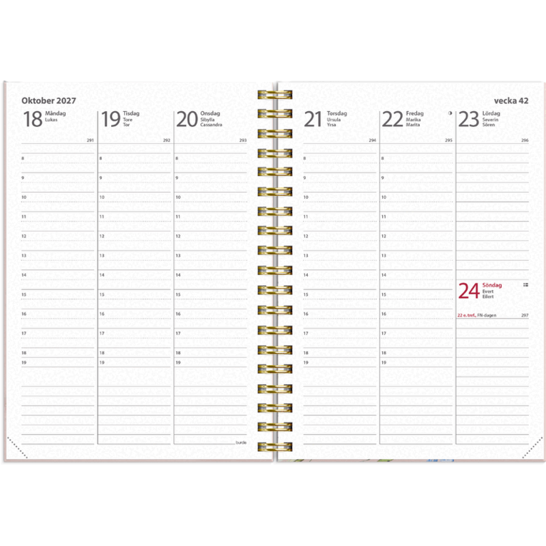 Kalender 2027 Weekly A6 Story ängsblomma, Övrigt