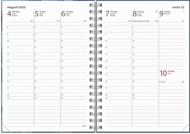 Kalender 2025 Weekly A6 Story blad, Övrigt