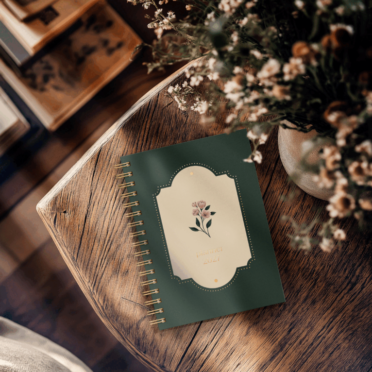 Kalender 2027 Weekly A6 Story blomma, Övrigt