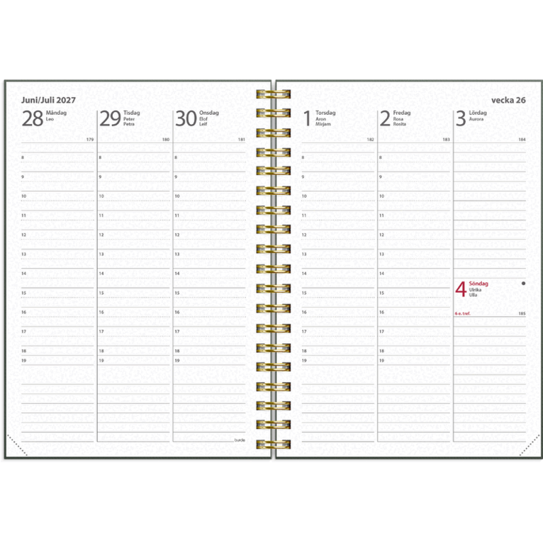 Kalender 2027 Weekly A6 Story blomma, Övrigt