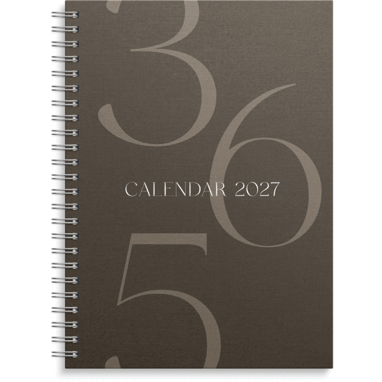 Kalender 2027 Senator A5 Story brun, Övrigt