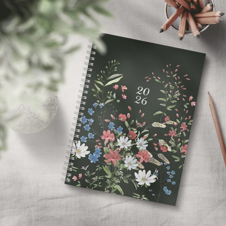 Kalender 2026 Senator A5 Story blomma, Övrigt