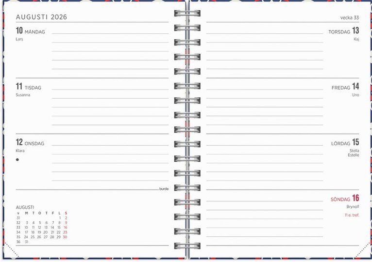 Kalender 2026 Senator A6 modern, Övrigt