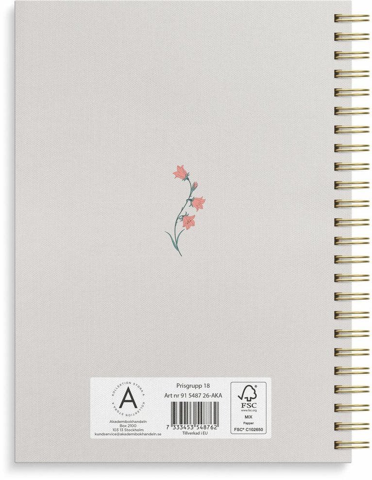 Kalender 2026 Senator A5 blommor, Övrigt