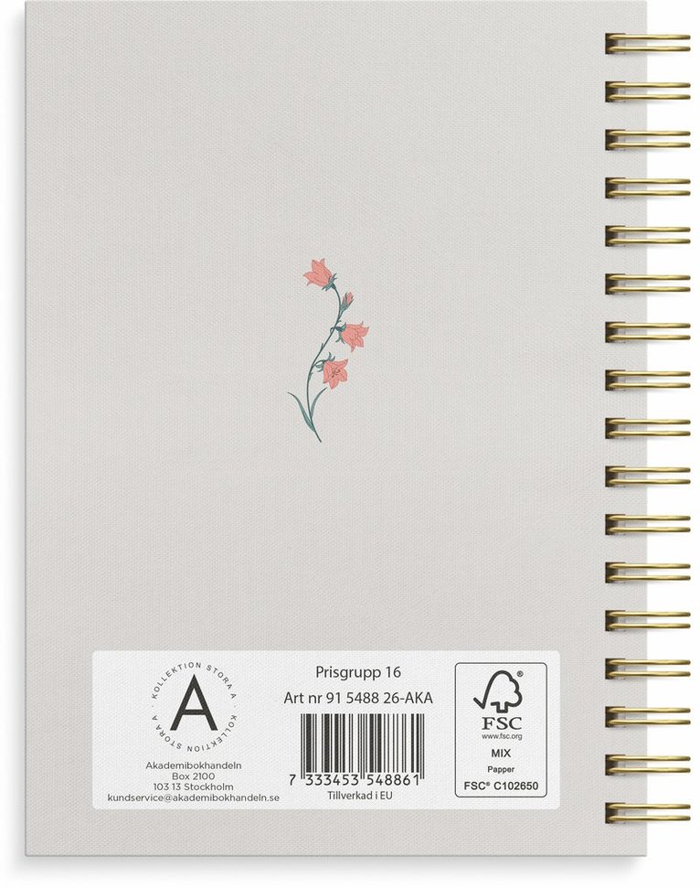 Kalender 2026 Senator A6 blommor, Övrigt