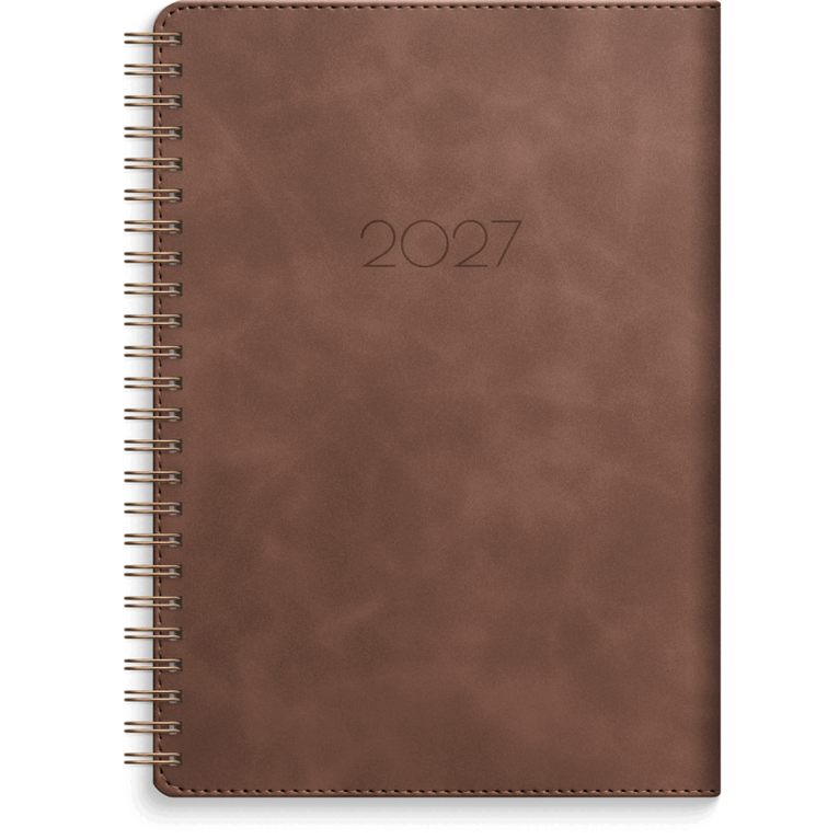 Kalender 2027 Senator A5 Twist brun, Övrigt