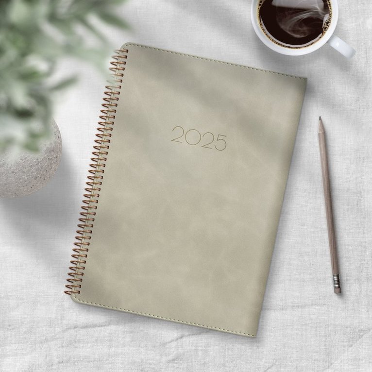 Kalender 2025 Senator A5 Twist beige, Övrigt