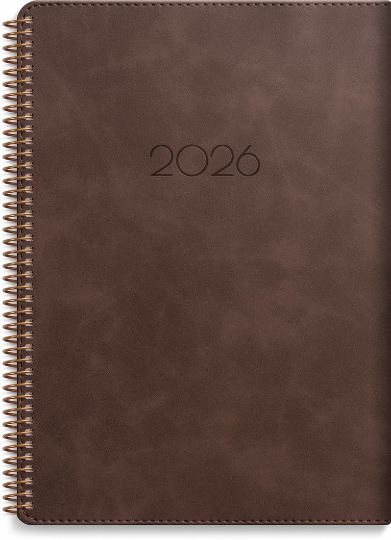 Kalender 2026 Senator A5 Twist brun, Övrigt
