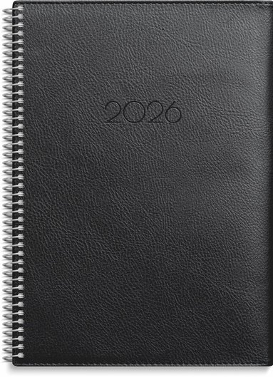 Kalender 2026 Stor Veckokalender Twist svart 1