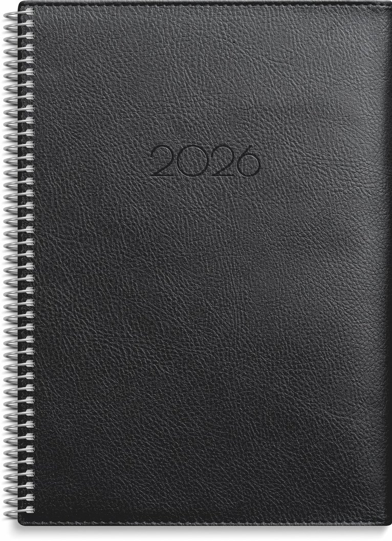 Kalender 2026 Stor Veckokalender Twist svart, Övrigt