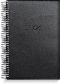 Kalender 2026 Dagbok Twist svart