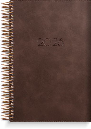 Kalender 2026 Dagbok Twist brun