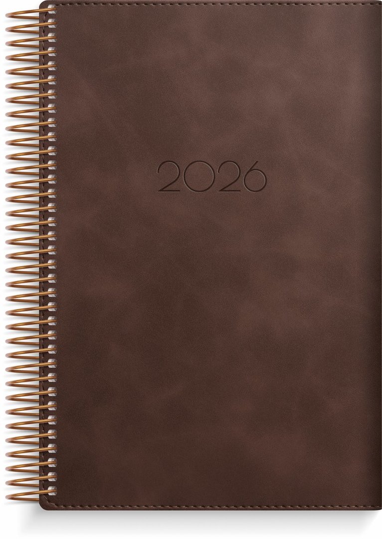Kalender 2026 Dagbok Twist brun, Övrigt