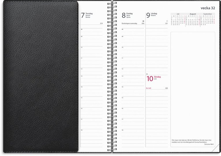 Kalender 2025 Business Twist svart, Övrigt