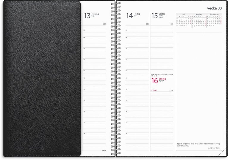 Kalender 2026 Business Twist svart, Övrigt